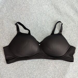 Torrid Curve Size 46C Rich Black Dream 360 Back Smoothing Wire-Free Push-Up Bra